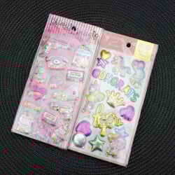 Asorti Kabartma Sticker - 2