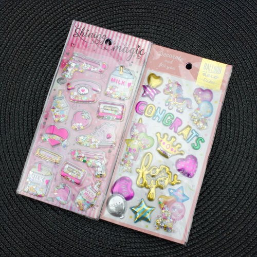 Asorti Kabartma Sticker - 2