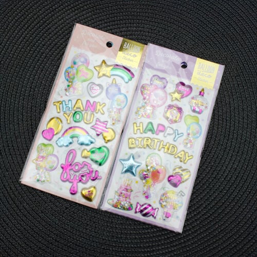 Asorti Kabartma Sticker - 1