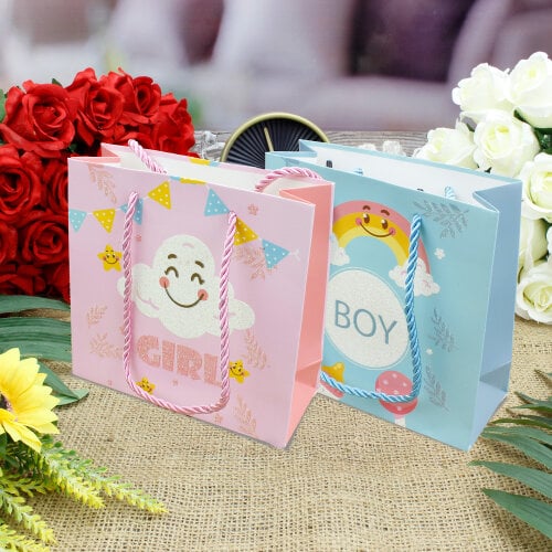 Asorti Küçük Girl Boy Hediyelik Çanta 12'Li Paket - 1