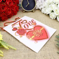 Asorti Love Desen Hediyelik Karton Çanta 12'Li Paket - 6