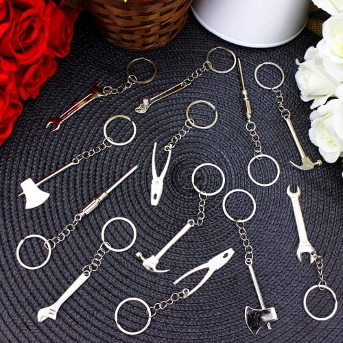 Asorti Metal Meslek Anahtarlık 12’li Paket - Toptanalim (1)