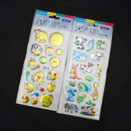Asorti Renkli Şekilli Sticker - 2