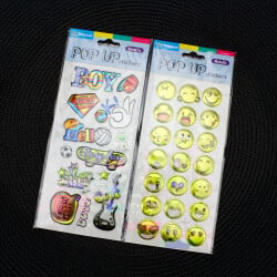 Asorti Renkli Şekilli Sticker - 3