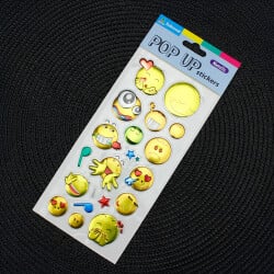 Asorti Renkli Şekilli Sticker - 6