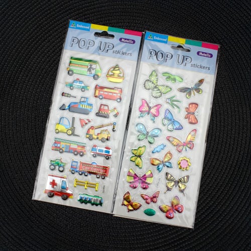Asorti Renkli Şekilli Sticker - 4