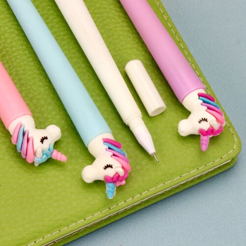 Asorti Silikonlu Unicorn Jel Kalem - 2