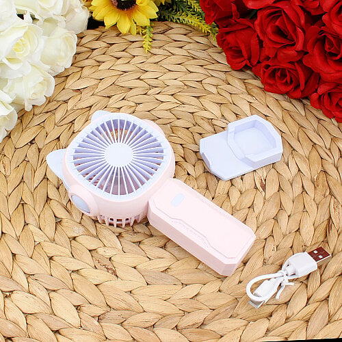 Asorti USB Şarjlı Kedi Kulaklı El Fanı - Toptanalim (1)