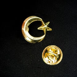 Ay Yıldız Yaka Rozet Gold 30'lu Paket - 1