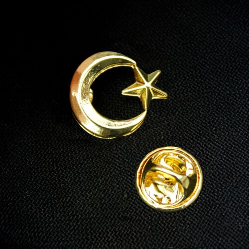 Ay Yıldız Yaka Rozet Gold 30'lu Paket - 1