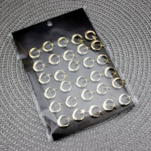 Ay Yıldız Yaka Rozet Gold 30'lu Paket - 3
