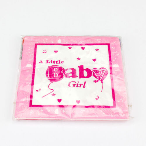 Baby Girl Peçete Pembe- 33 x 33 cm 20'Li Paket - 2