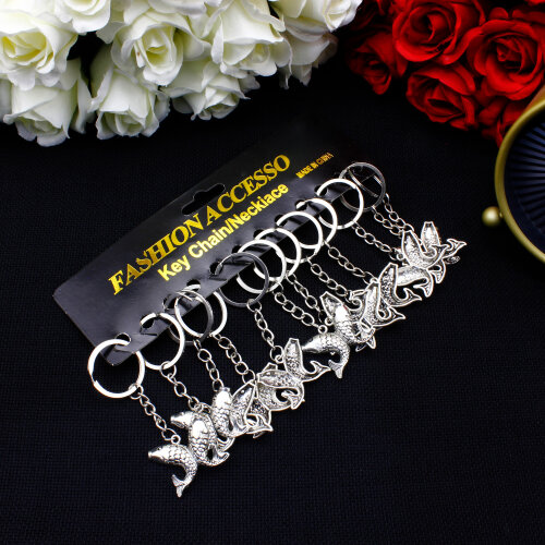 Balık Figürlü Metal Anahtarlık 12’li Paket - 3