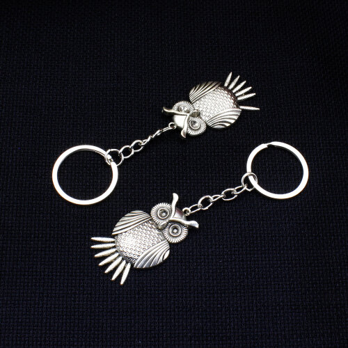 Baykuş Figürlü Metal Anahtarlık 12’li Paket - Toptanalim (1)