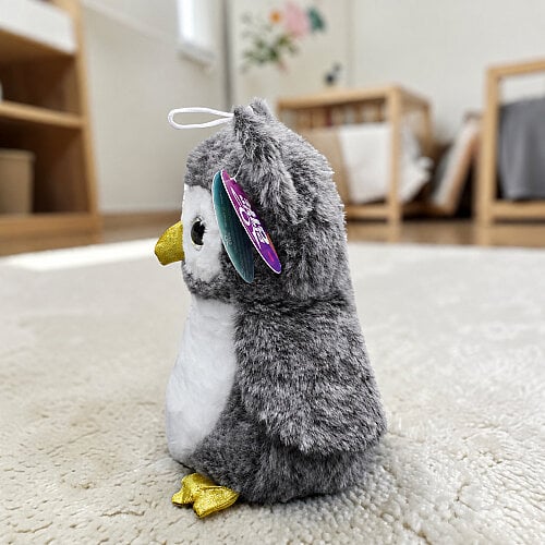 Baykuş Peluş Gri Beyaz 23 cm - Toptanalim (1)