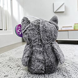 Baykuş Peluş Gri Beyaz 23 cm - 3