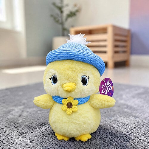 Bereli ve Atkılı Sevimli Peluş Civciv Sarı 25 cm - Toptanalim