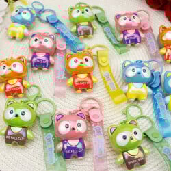 Big Face Cat Silikon Bileklikli Anahtarlık 12'li Paket - 2