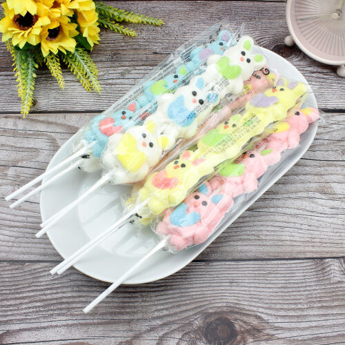 20'li Paket Birinci Kalite 3'lü Tavşan Tasarım Mini Yumuşak Şeker (Marshmallow) - 2