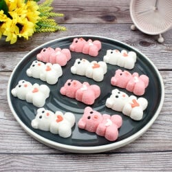  50'li Paket Birinci Kalite Ayıcık Tasarım Mini Yumuşak Şeker (Marshmallow) - 2