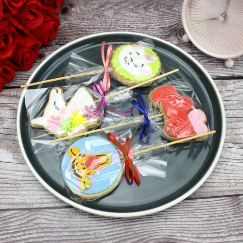  24'lü Paket Birinci Kalite Hand Made Hayvan Karakter Tasarım Kurabiye - 3