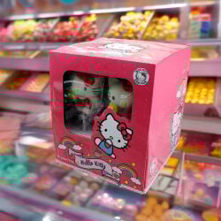  12'li Paket Birinci Kalite Kırmızı Hello Kitty Tasarım Mini Yumuşak Şeker (Marshmallow) - 3