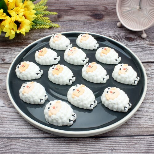 50'li Paket Birinci Kalite Kuzu Tasarım Mini Yumuşak Şeker (Marshmallow) - 2