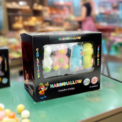 12'li Paket Birinci Kalite Ördek Tasarım Yumuşak Şeker (Marshmallow) - 4