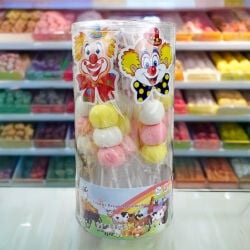 12'Li Paket Birinci Kalite Palyaço Tasarım Mini Yumuşak Şeker (Marshmallow) - 3