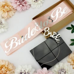 Bride To Be Gümüş Renk Taç Kuşak Seti - 1