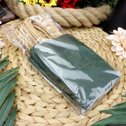 Büküm Saplı Koyu Yeşil Kağıt Çanta 12'li Paket - 3