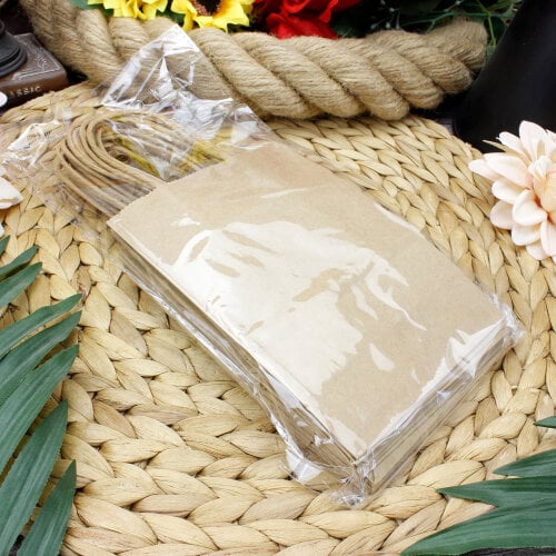 Büküm Saplı Kraft Kağıt Çanta 12'li Paket - 3