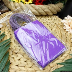 Büküm Saplı Mor Kağıt Çanta 12'li Paket - 3