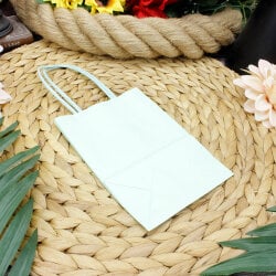 Büküm Saplı Su Yeşili Kağıt Çanta 12'li Paket - 2