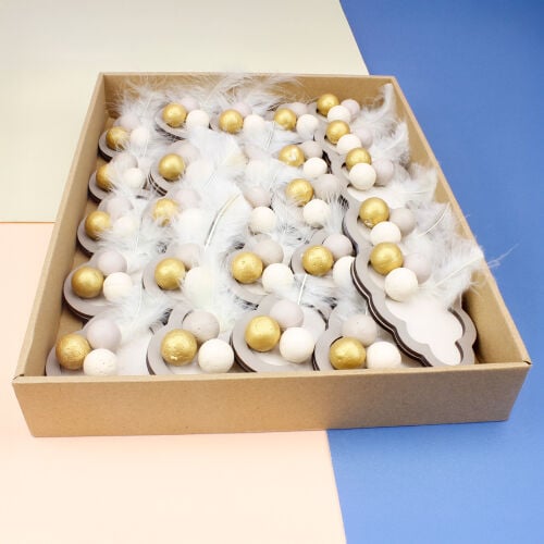 Bulut Magnet Açık Gri 25'li Paket - 2