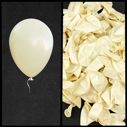 Büyük Boy 12 İnch Balon Krem Renk - 1