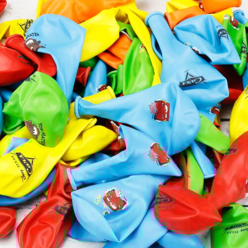 Büyük Boy 12 İnch Lisanslı Disney Arabalar Balon - 1