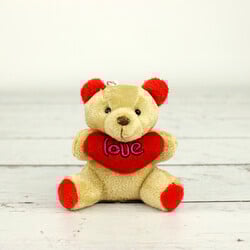 Büyük Boy Love Peluş Ayıcık Anahtarlık Kahverengi 12'li Paket - 2
