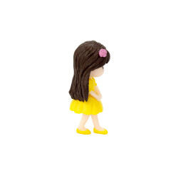Büyük Boy Sarı Elbiseli Kız Plastik Teraryum Obje - 3