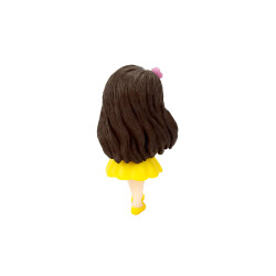 Büyük Boy Sarı Elbiseli Kız Plastik Teraryum Obje - 5