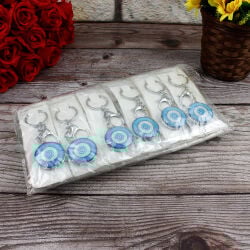 Cam Nazar Boncuğu Tasarım Anahtarlık 10 12'Li Paket - 3