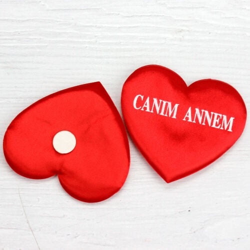 Canım Annem Kalp Yastık 8,5CM - 2