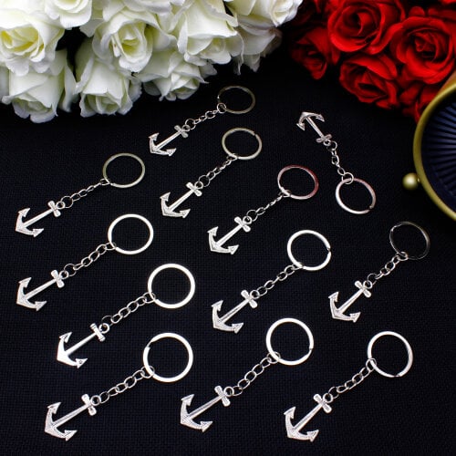 Çapa Figürlü Metal Anahtarlık 12’li Paket - Toptanalim