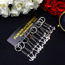 Çapa Figürlü Metal Anahtarlık 12’li Paket - 3