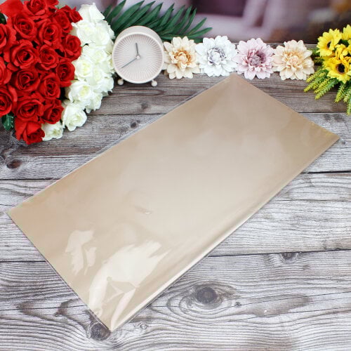 Çiçek Buket Ambalaj Kağıdı Bej Çizgili Desen 20'li Paket - 3