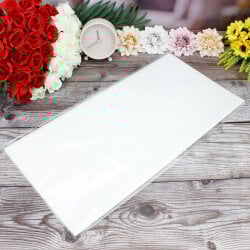 Çiçek Buket Ambalaj Kağıdı Beyaz Çizgili Desen 20'li Paket - 3