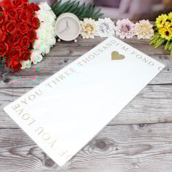 Çiçek Buket Ambalaj Kağıdı Beyaz Kalp Desen 20'li Paket - 3