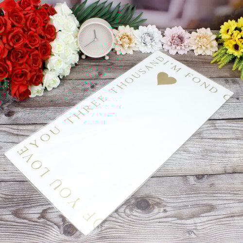 Çiçek Buket Ambalaj Kağıdı Beyaz Kalp Desen 20'li Paket - 3