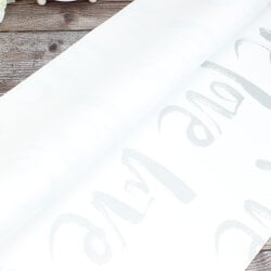 Çiçek Buket Ambalaj Kağıdı Beyaz Love Desen 20'li Paket - 2