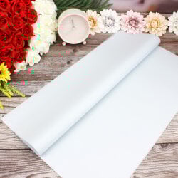 Çiçek Buket Ambalaj Kağıdı Gri Çizgili Desen 20'li Paket - 1